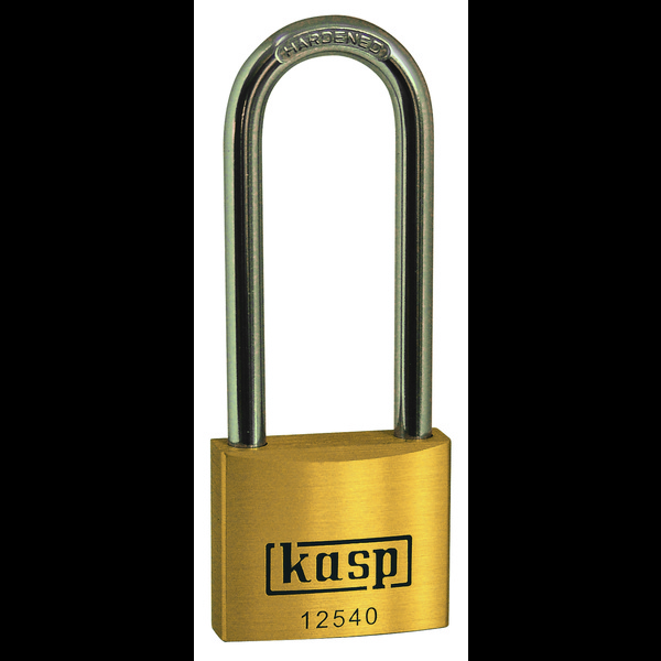 KASP K12540L63A5 Vorhängeschloss 40mm gleichschließend Goldgelb Schlüsselschloss