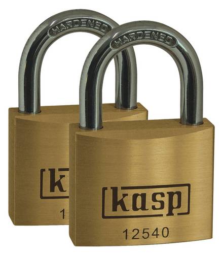 KASP K12525D2 Vorhängeschloss 25 mm gleichschließend Goldgelb Schlüsselschloss