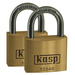 KASP K12520D2 Vorhängeschloss 20 mm gleichschließend Goldgelb Schlüsselschloss