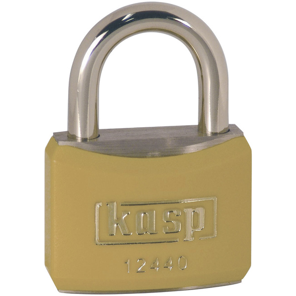 KASP K12440YELA1 Vorhängeschloss 40mm gleichschließend Goldgelb Schlüsselschloss