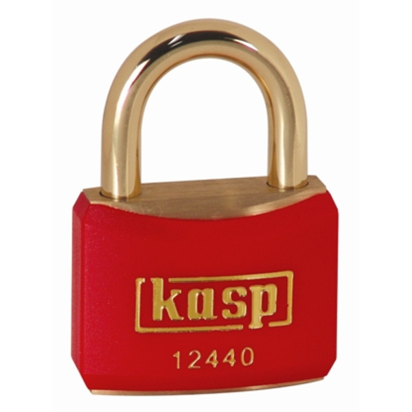 KASP K12440REDD Vorhängeschloss 40mm verschieden schließend Goldgelb Schlüsselschloss
