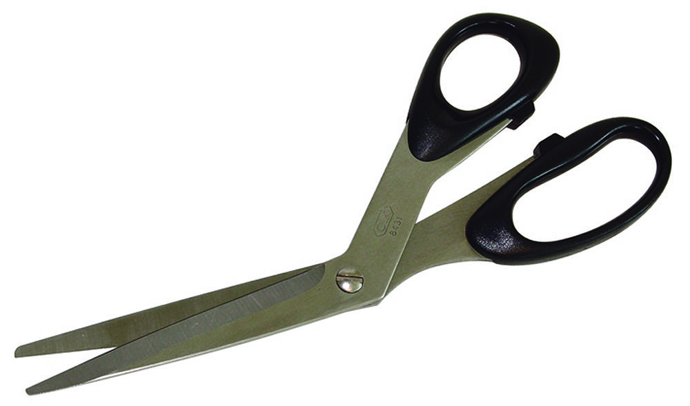 C.K Universalschere für Ausschneid- bzw. Abschneidarbeiten, seitlich gebogen für Arbeiten auf geradem Untergrund, mit doppeltem