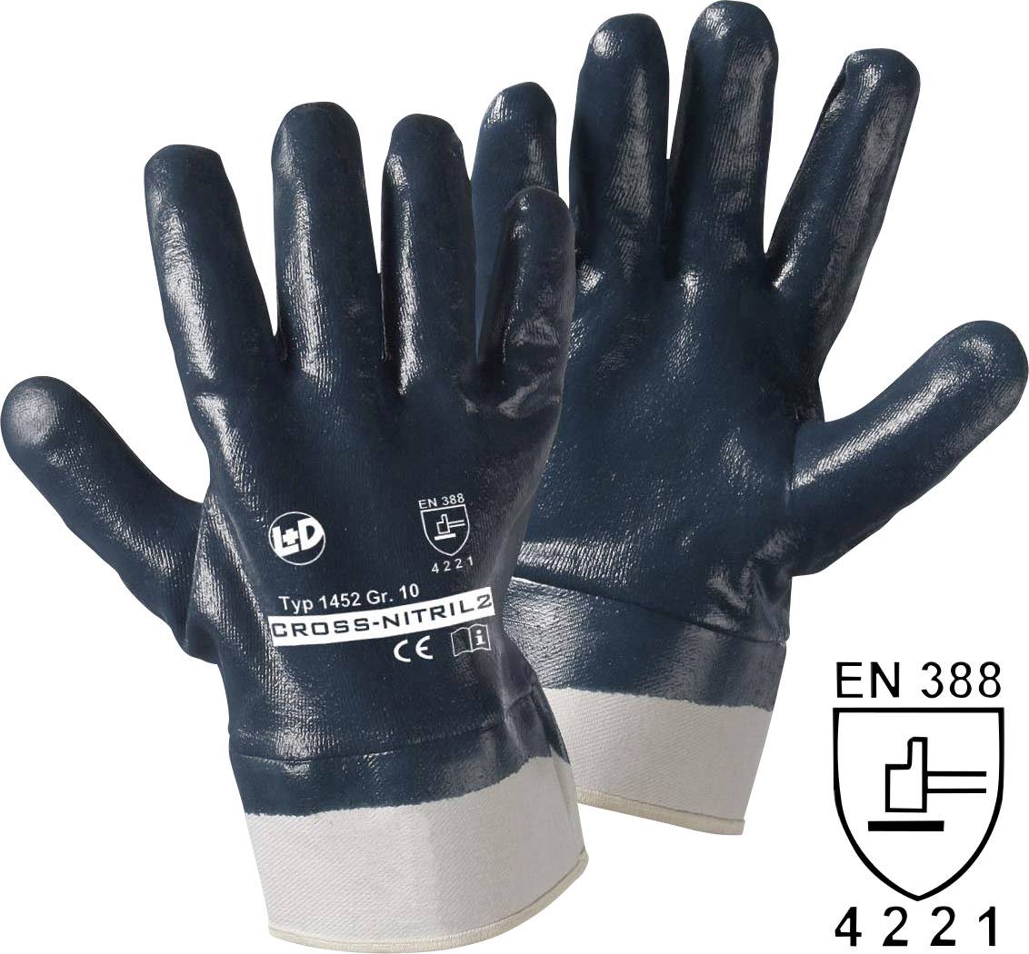 Leipold Doehle 1452 Cross-Nitril Nitrilkautschuk Arbeitshandschuh Größe (Handschuhe): 10, XL EN 388 CAT II 1 Paar