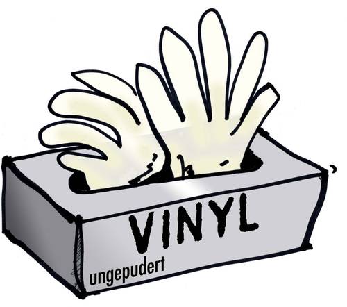 L+D 14695-7 100 St. Vinyl Einweghandschuh Größe (Handschuhe): 7, S