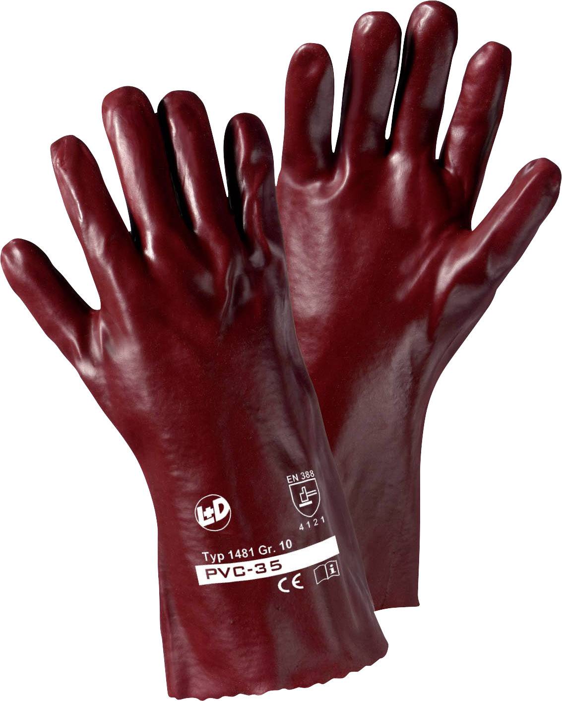 Leipold Doehle 1481 PVC PVC Arbeitshandschuh Größe (Handschuhe): 10, XL EN 388 CAT II 1 Paar