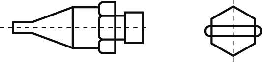 Weller F04 Heißluftdüse Heißluftdüsen Spitzen-Größe 10.5mm Inhalt 1St.