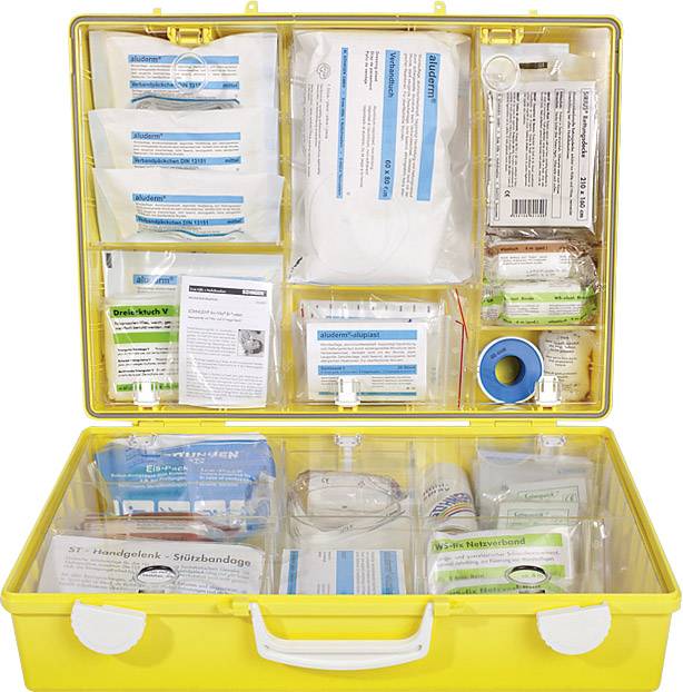 Söhngen 0361110 Erste Hilfe Koffer DIN 13157 300 x 400 x 150 Leucht-Gelb