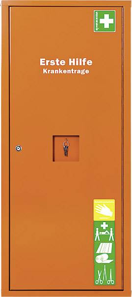 Anbausafe Erste-Hilfe-Trage gefüllt orange