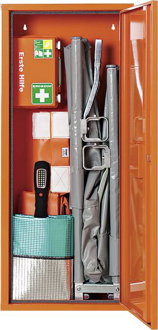 Anbausafe Erste-Hilfe-Trage gefüllt orange