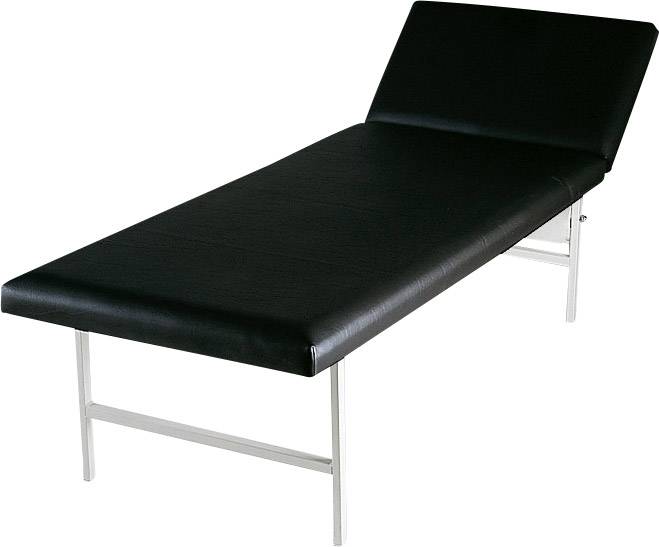 SÖHNGEN® Ruheraumliege, verstellbares Kopfteil, schwarz, 2000x700x500mm