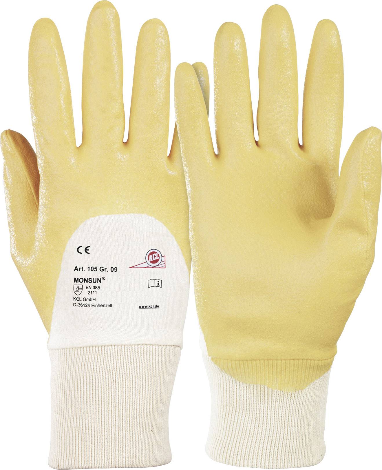 KCL 105-7 Monsun® Baumwolle Arbeitshandschuh Größe (Handschuhe): 7, S EN 388 1 Paar