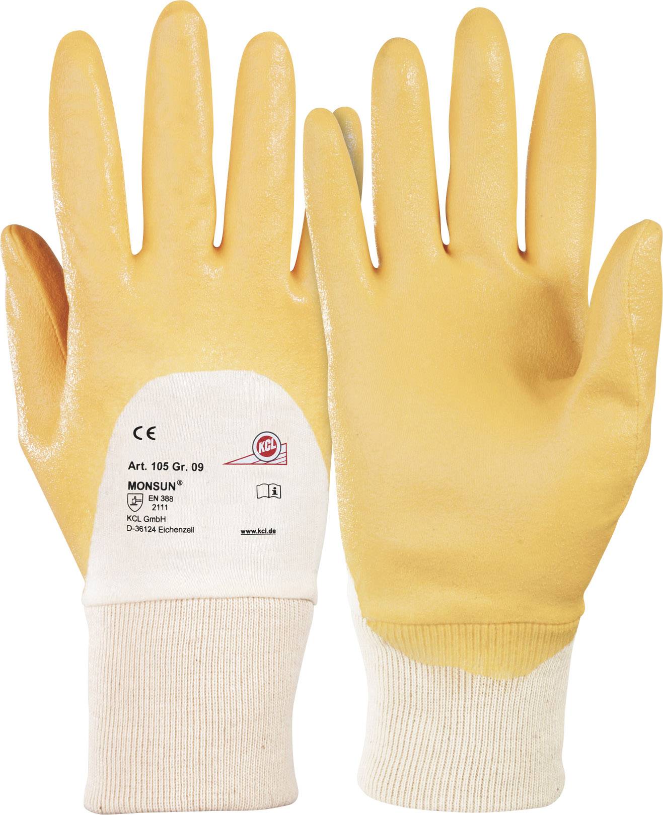 KCL 105-8 Monsun® Baumwolle Arbeitshandschuh Größe (Handschuhe): 8, M EN 388 1 Paar