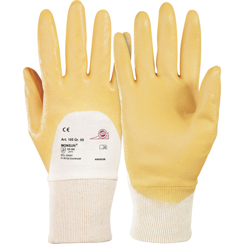 KCL Monsun® 105-9 Baumwolle Arbeitshandschuh Größe (Handschuhe): 9, L EN 388 1 Paar