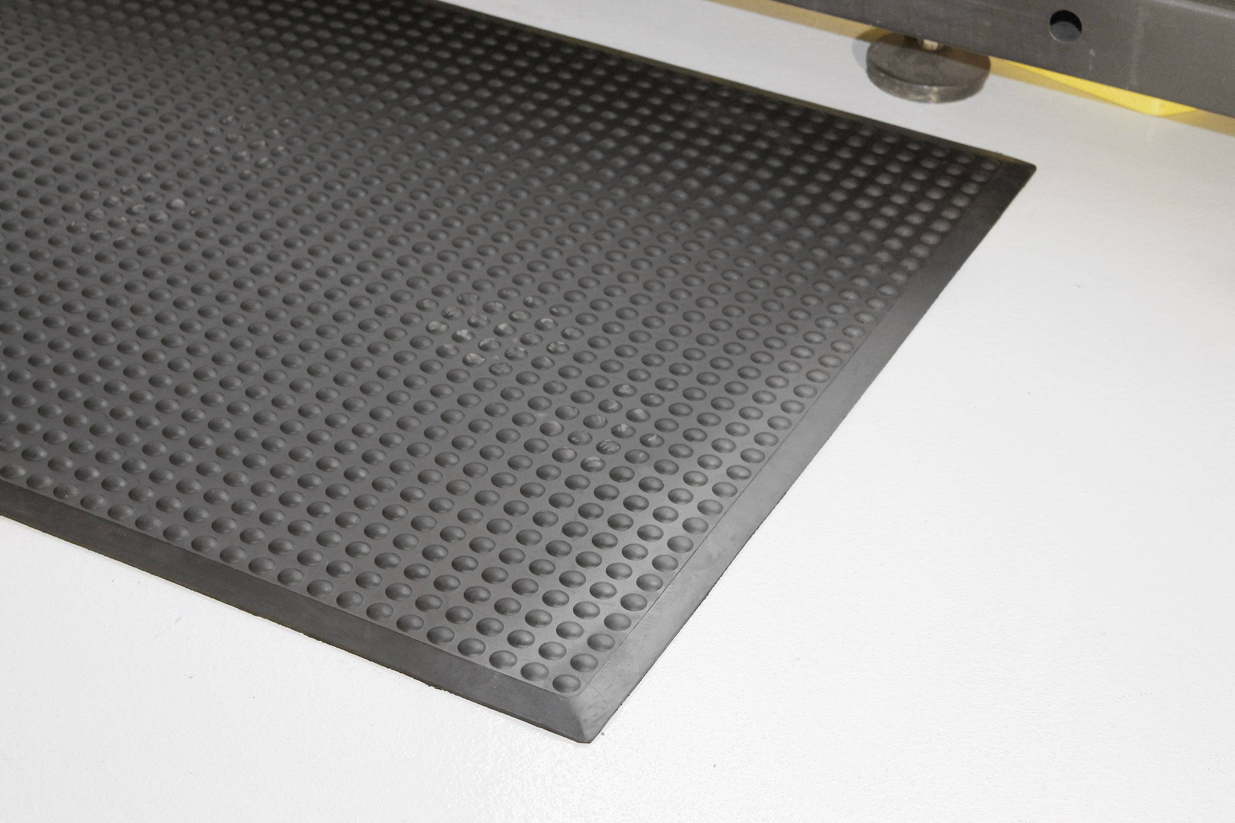 COBA Europe BF010003 BUBBLEMAT Anfang/Endstück Gummimatte (L x B x H) 900 x 600 x 14mm Schwarz