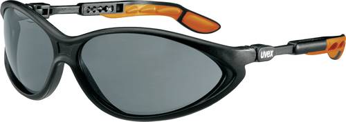 Uvex CYBRIC 9188076 Schutzbrille Schwarz, Orange DIN EN 166-1, DIN EN 172