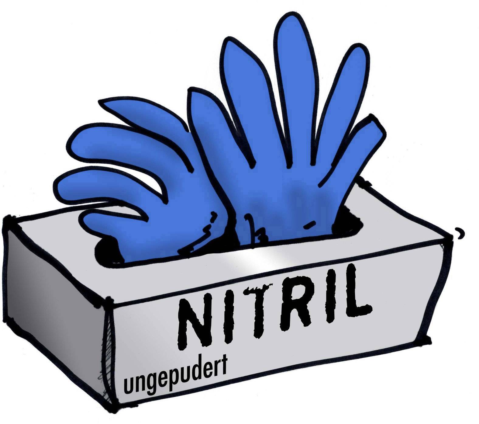 Leipold Doehle 14694 100 St. Nitril Einweghandschuh Größe (Handschuhe): 8, M