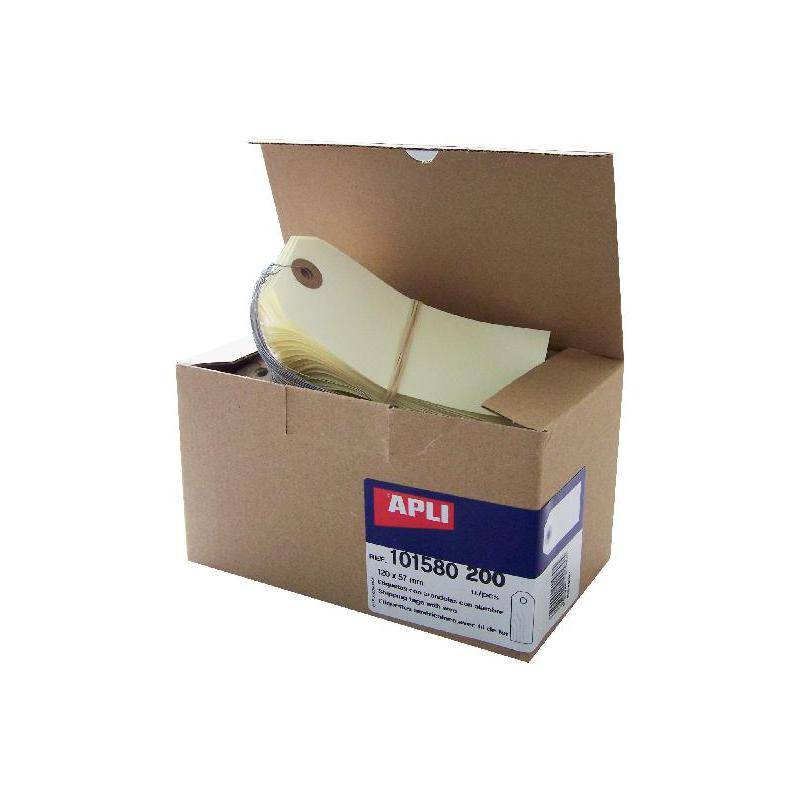 agipa Gepäckanhänger, 120 x 57 mm, neutral, mit Draht (66000332)