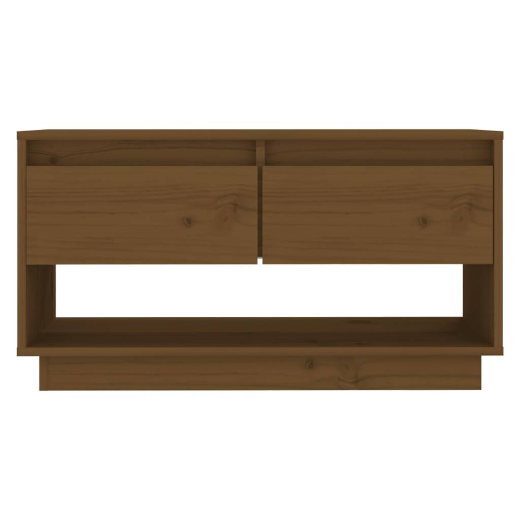 vidaXL TV-Schrank Honigbraun 74x34x40 cm Massivholz Kiefer