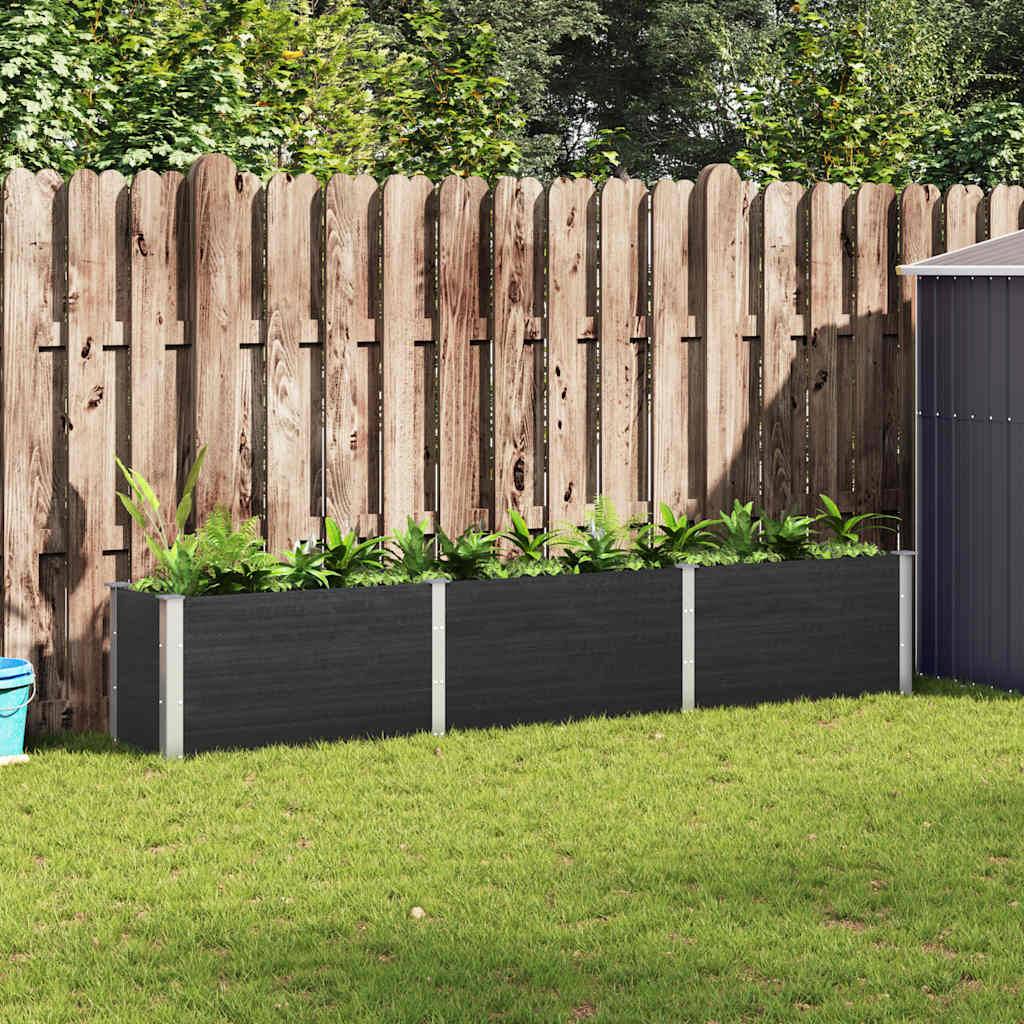 vidaXL Garten-Hochbeet 300x50x54 cm WPC Grau