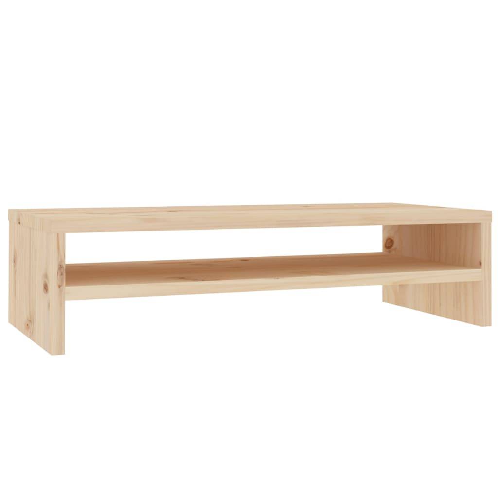 vidaXL Monitorständer 50x24x13 cm Massivholz Kiefer