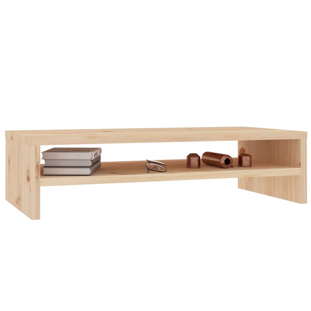 vidaXL Monitorständer 50x24x13 cm Massivholz Kiefer