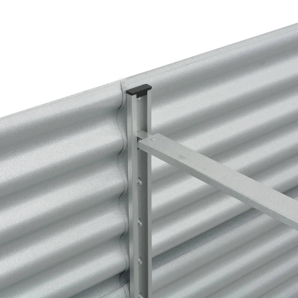 Pflanzkübel Silbern 240 x 80 x 81 cm Verzinkter Stahl