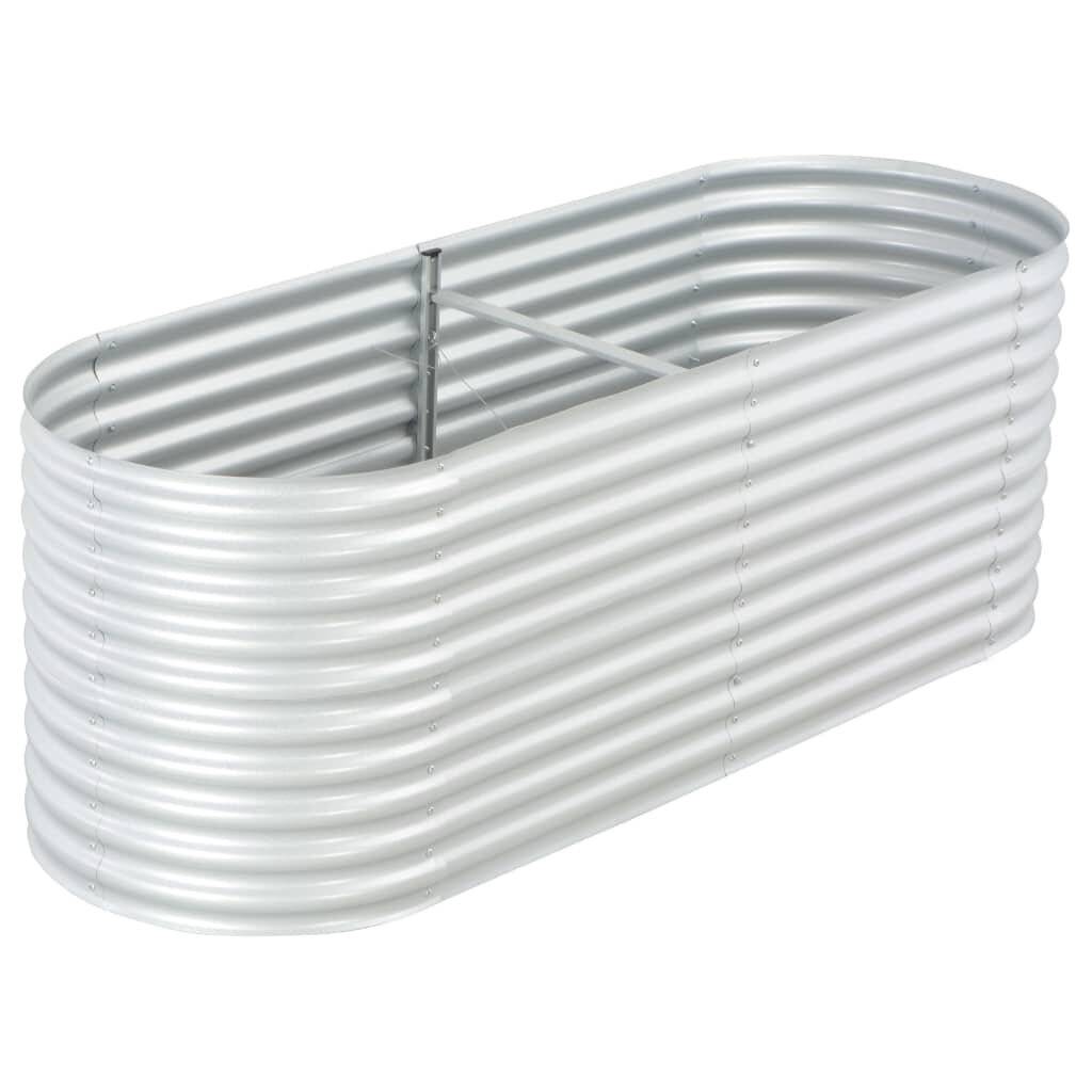 Pflanzkübel Silbern 240 x 80 x 81 cm Verzinkter Stahl