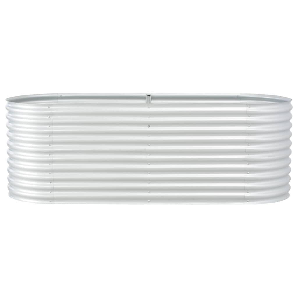 Pflanzkübel Silbern 240 x 80 x 81 cm Verzinkter Stahl