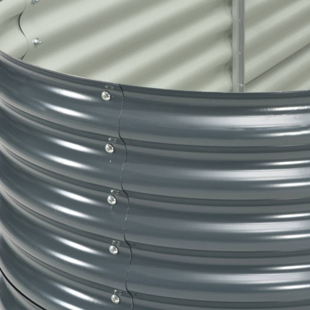 Pflanzkübel Grau 240 x 80 x 81 cm Verzinkter Stahl