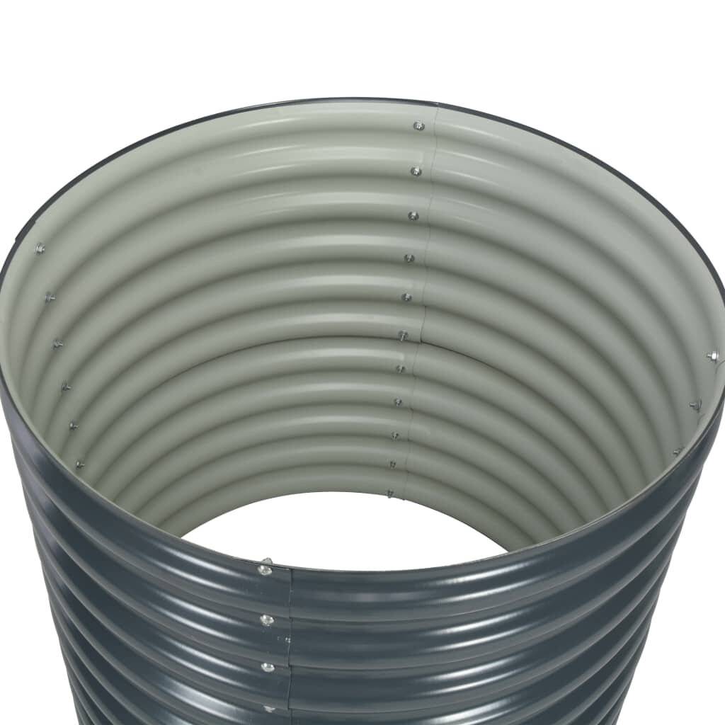 Pflanzkübel Grau 80 x 80 x 81 cm Verzinkter Stahl