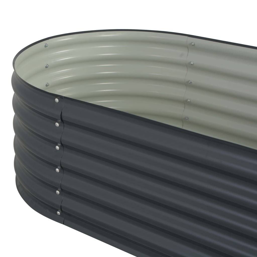 Pflanzkübel Grau 160 x 80 x 44 cm Verzinkter Stahl