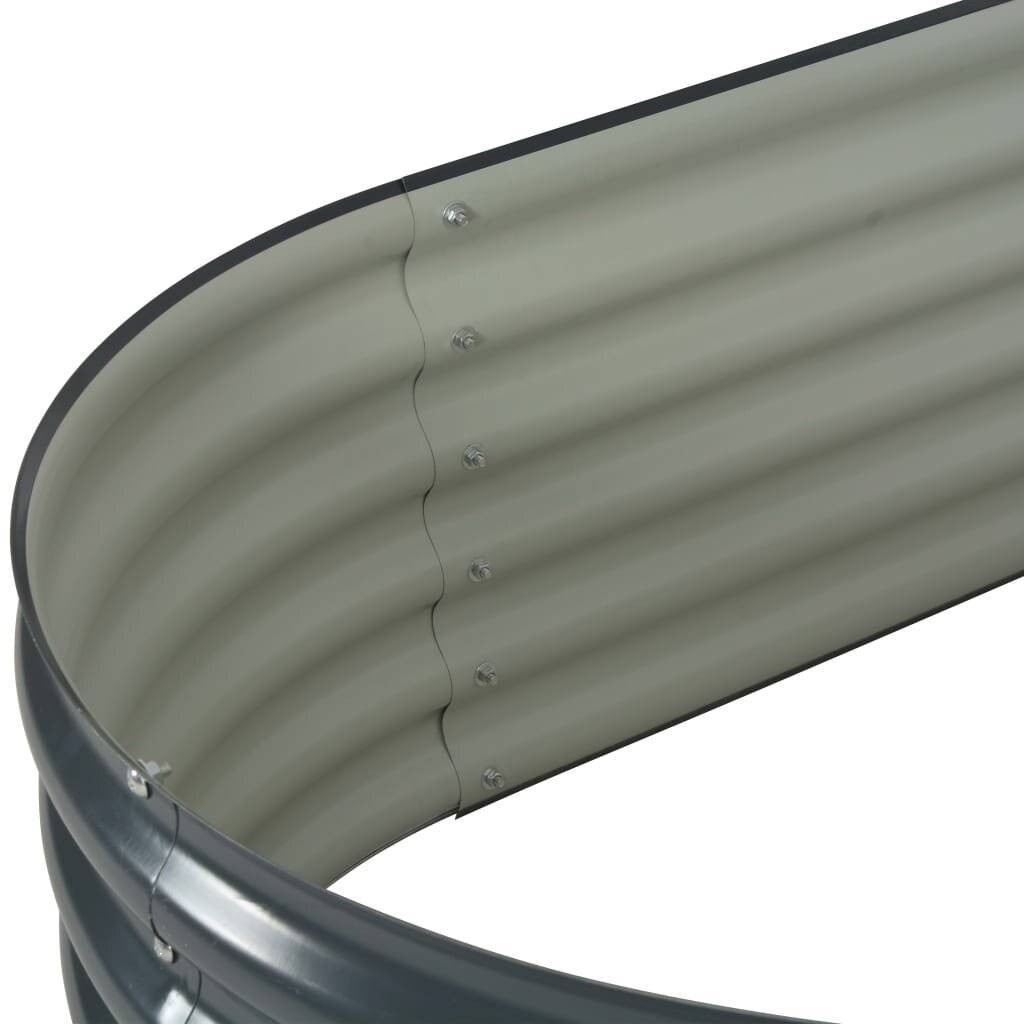 Pflanzkübel Grau 160 x 80 x 44 cm Verzinkter Stahl