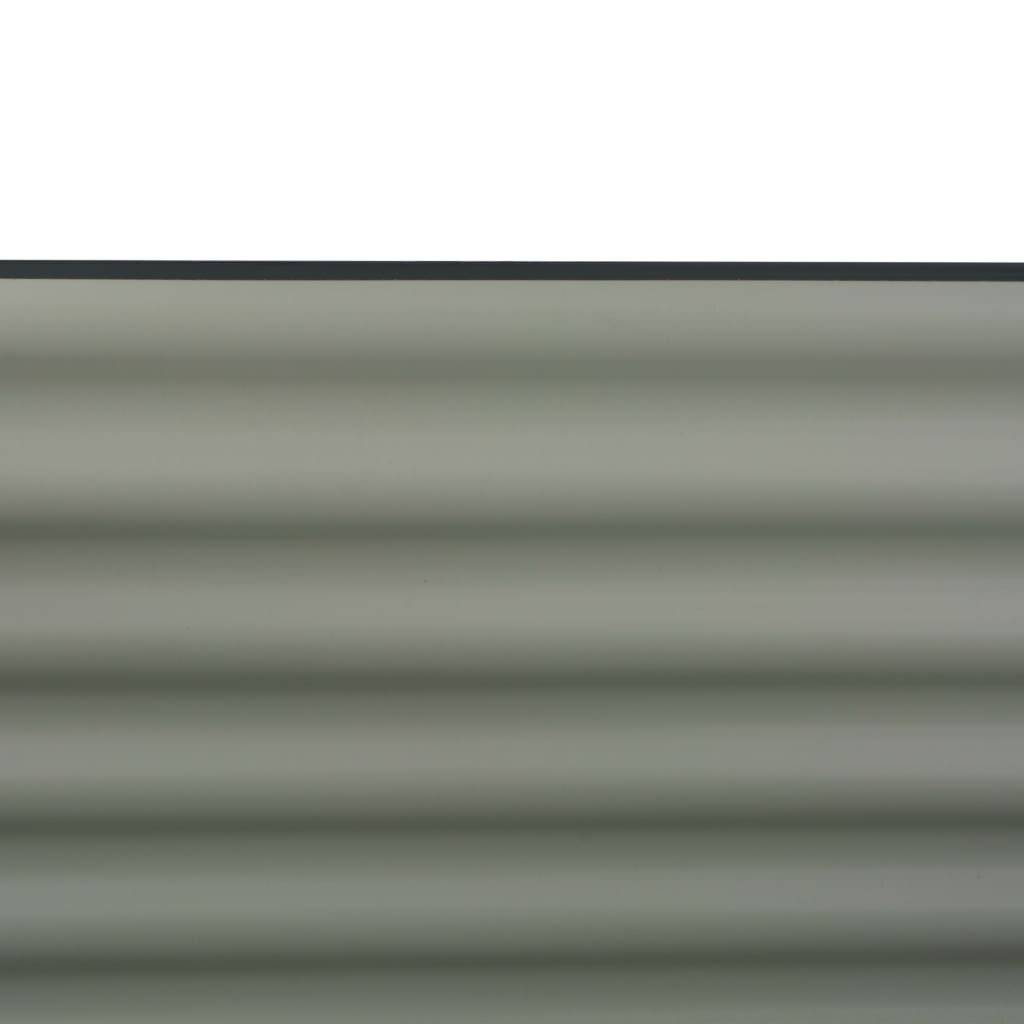 Pflanzkübel Grau 160 x 80 x 44 cm Verzinkter Stahl