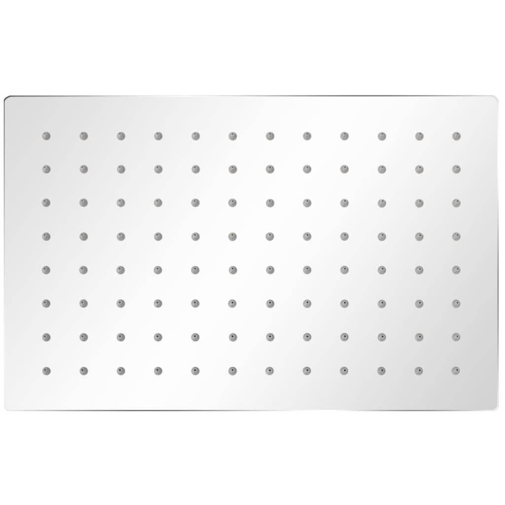 Regenduschköpfe 2 Stk. Edelstahl 20 x 30 cm