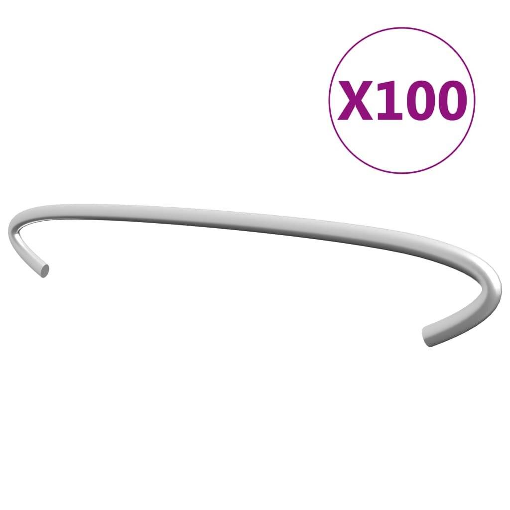 Gabionen-Distanzhalter 100 Stk. Verzinkter Stahl 20 cm