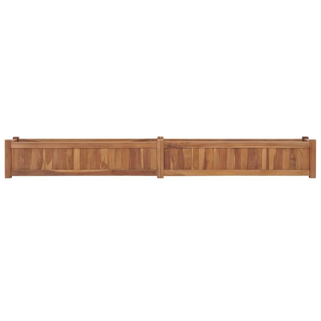 Hochbeet 200×30×25 cm Massivholz Teak