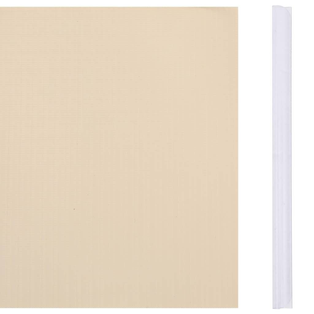 Garten-Sichtschutz 4 Stk. PVC 35x0,19 m Creme