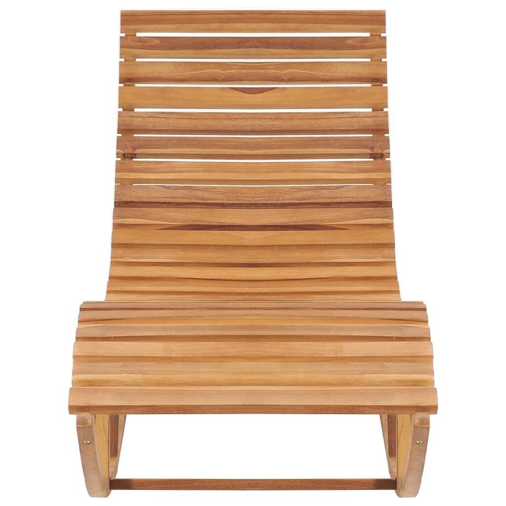 Schaukelliege mit Auflage Massivholz Teak