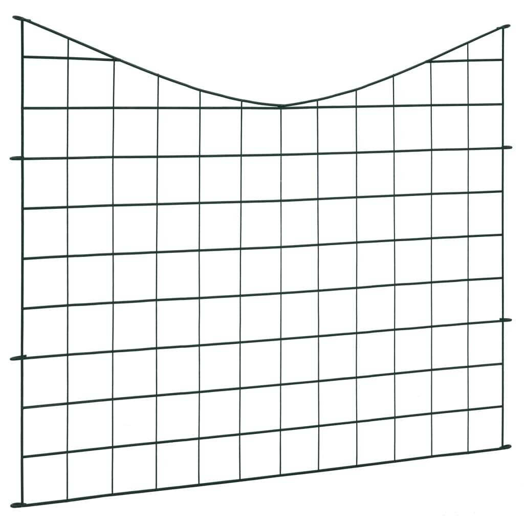 Teichzaun-Set Unterbogen 77,5 x 64 cm Grün