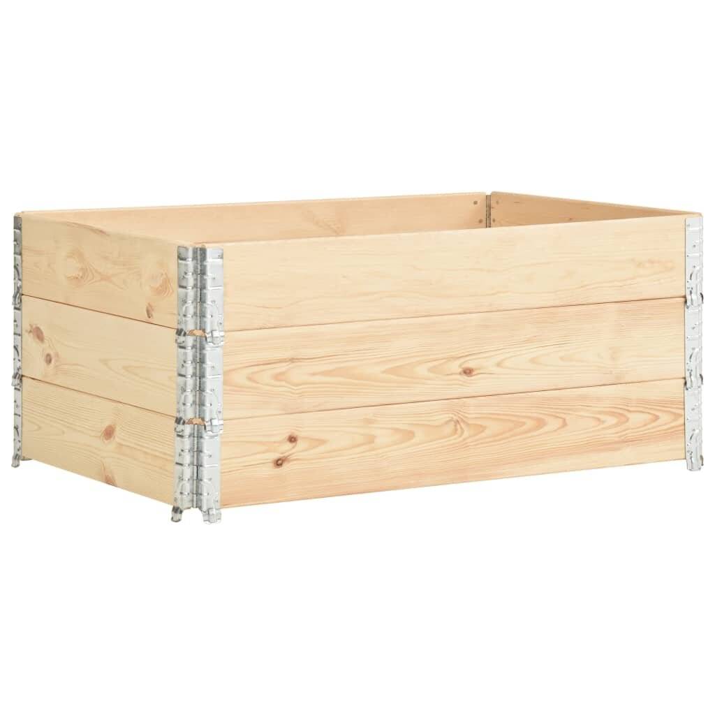 Hochbeete 3 Stk. 100×150 cm Kiefer Massivholz