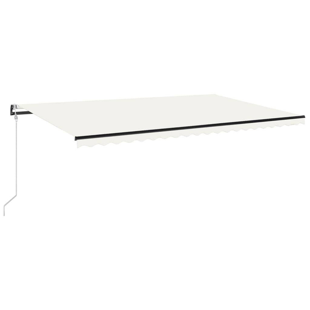 Automatische Markise mit LED & Windsensor 500x350 cm Creme