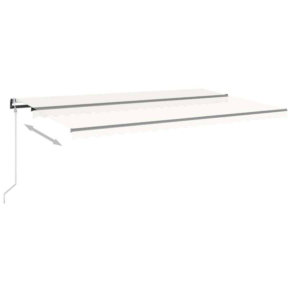 Automatische Markise mit LED & Windsensor 500x350 cm Creme