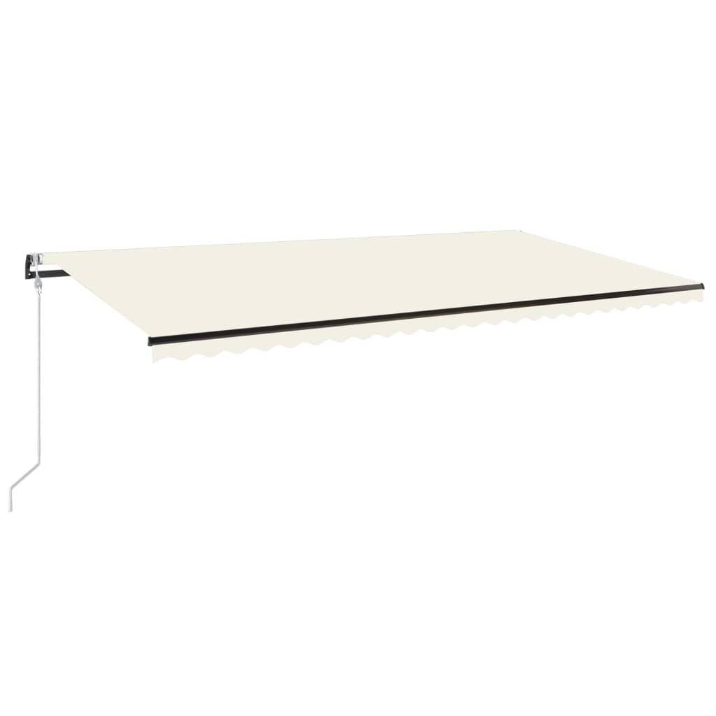 Gelenkarmmarkise Automatisch 600x350 cm Creme