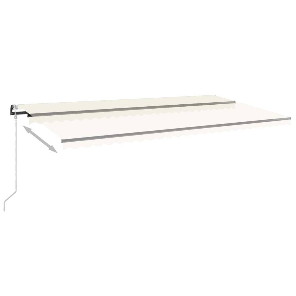 Gelenkarmmarkise Automatisch 600x350 cm Creme