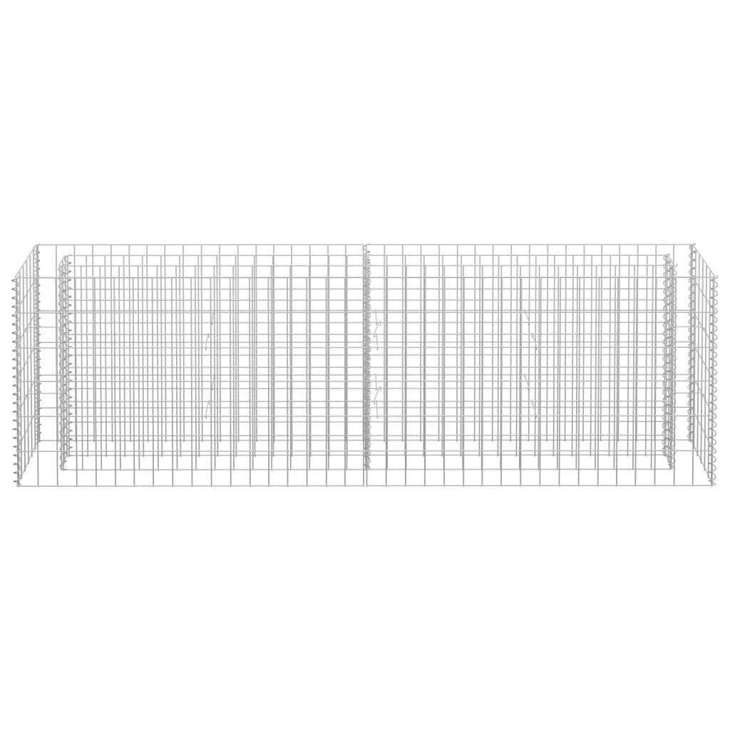 Gabionen-Hochbeet Verzinkter Stahl 180×30×60 cm