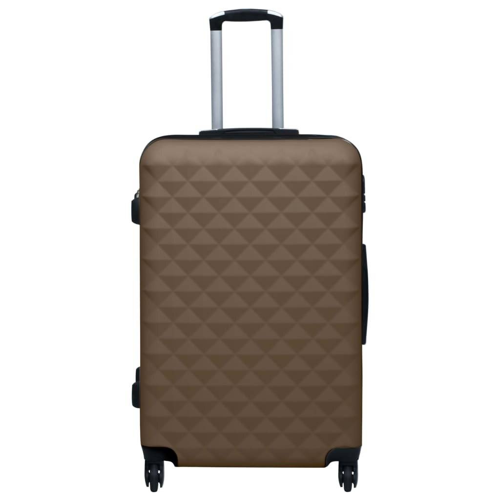 Hartschalen-Trolley-Set 3 Stk. Braun ABS