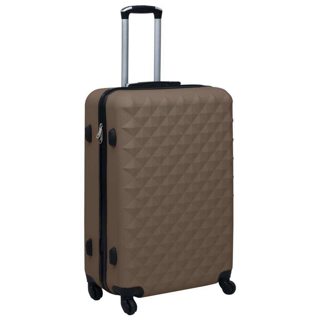 Hartschalen-Trolley-Set 3 Stk. Braun ABS