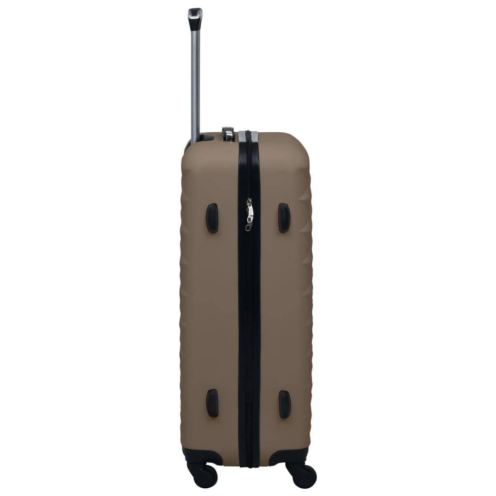 Hartschalen-Trolley-Set 3 Stk. Braun ABS