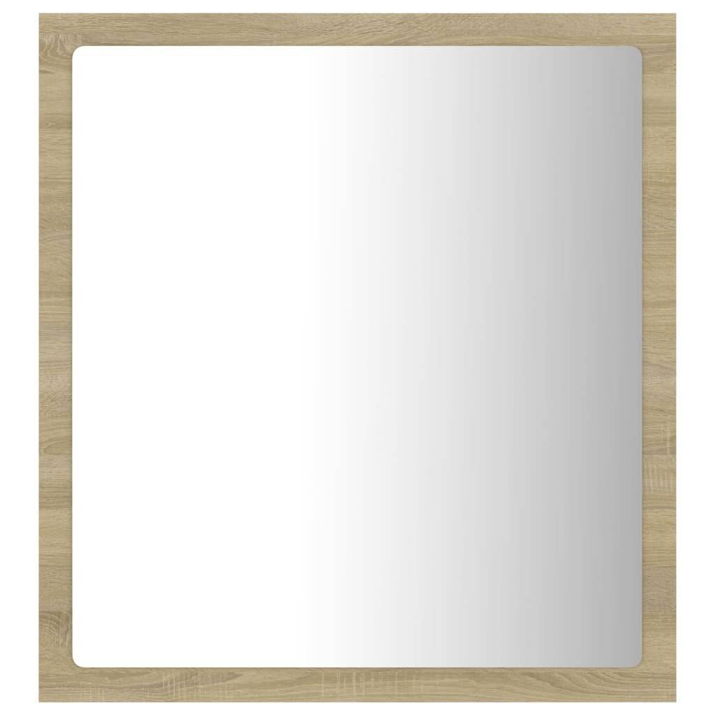 LED-Badspiegel Sonoma-Eiche 40x8,5x37 cm Spanplatte