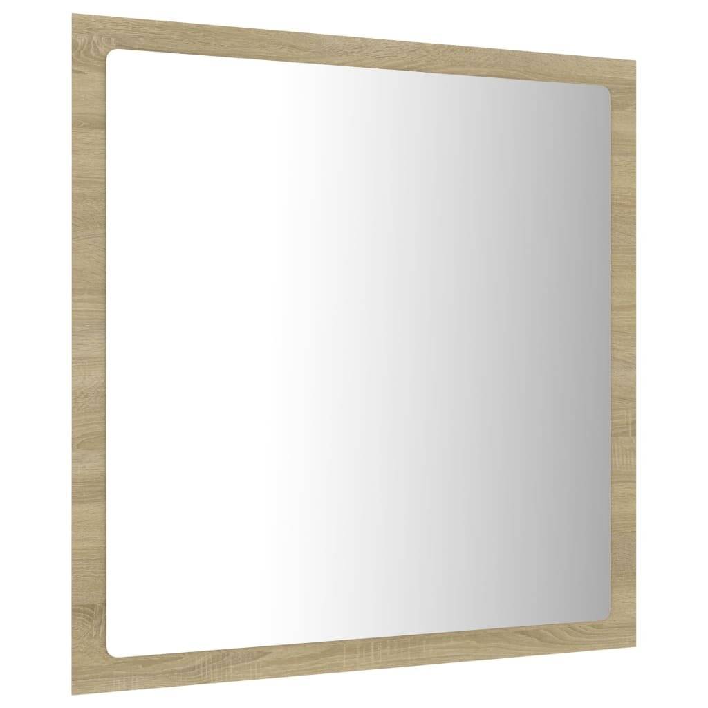 LED-Badspiegel Sonoma-Eiche 40x8,5x37 cm Spanplatte